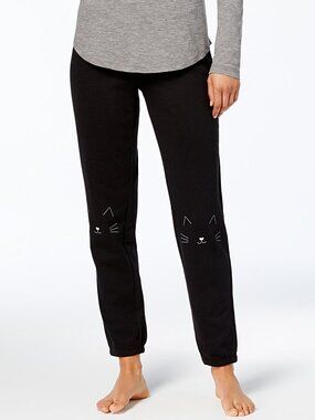 Jenni by Jennifer Moore Womens Sleepwear Printed Jogger Pajama Pants